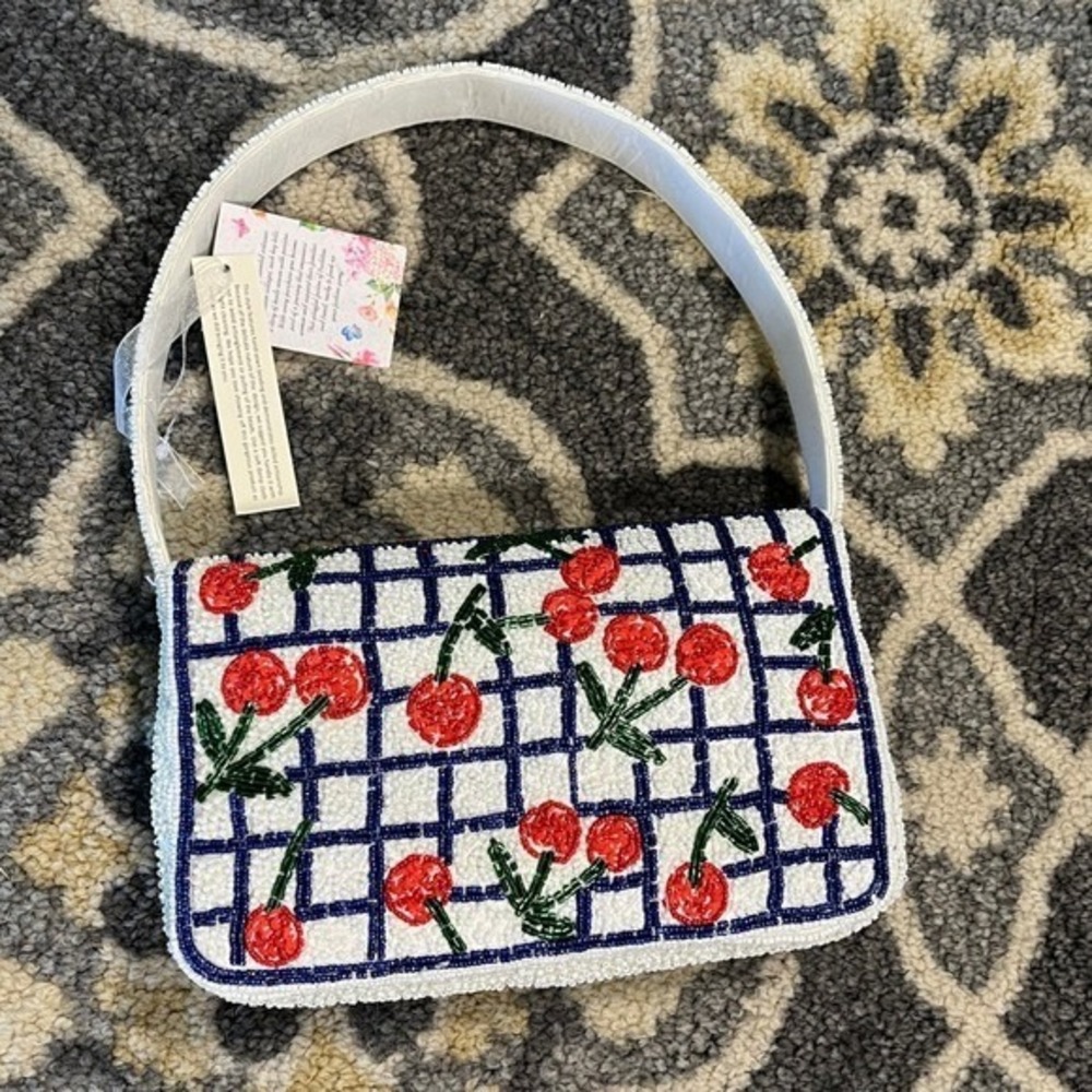 Cherry Patterned Shoulder Bag - image 3